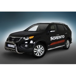 Stainless steel side bars with plastic steps - KIA Sorento (2009 - 2012)