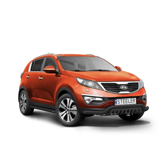 Must esiraud kaitseplaadiga - KIA Sportage (2010 - 2015)