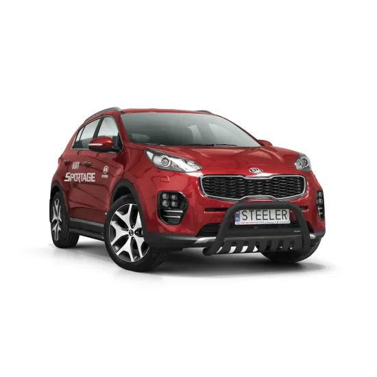 Must "A" esiraud kaitseplaadiga - KIA Sportage (2015 - 2018)