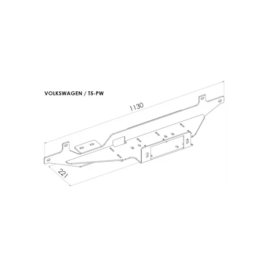 Peidetud vintsialus - Volkswagen T5 (2003 - 2015)