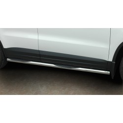 Stainless steel side bars with plastic steps - Volkswagen Tiguan (2007 - 2016)
