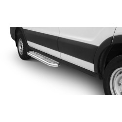 Stainless steel single side step with checker plate - Ford Transit (2019 -)