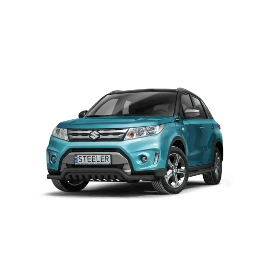 Must esiraud kaitseplaadiga - Suzuki Vitara (2015 - 2018)