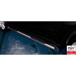 Stainless steel side bars with plastic steps - Nissan X-Trail (2010 - 2014)
