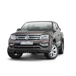 Must esiraud kaitseplaadiga - Volkswagen Amarok (2009 - 2016)