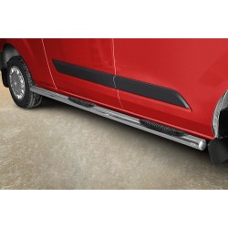 Stainless steel side bars with plastic steps - Ford Transit Custom (2012 - 2018)