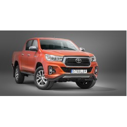 Low spoiler bar BLACK - Toyota Hilux (2018 - 2021)