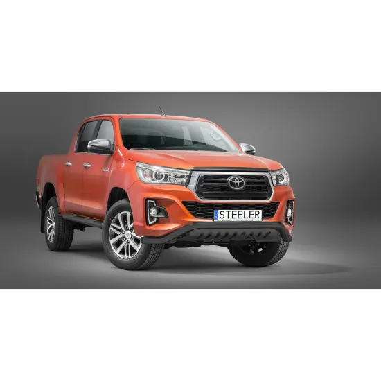 Must madal esiraud kaitseplaadiga - Toyota Hilux (2018 - 2021)