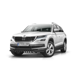 Must esiraud kaitseplaadiga - Skoda Kodiaq (2016 - 2021)