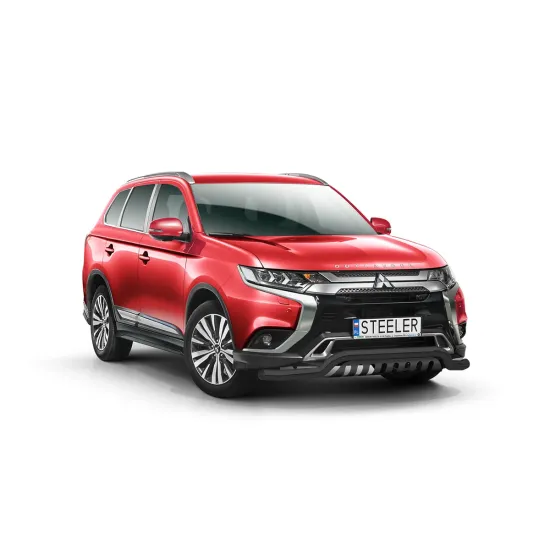 Must esiraud kaitseplaadiga - Mitsubishi Outlander (2018 - 2021)