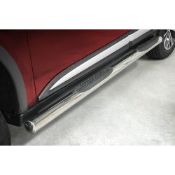 Stainless steel side bars with plastic steps - Mitsubishi Outlander (2015 - 2021)