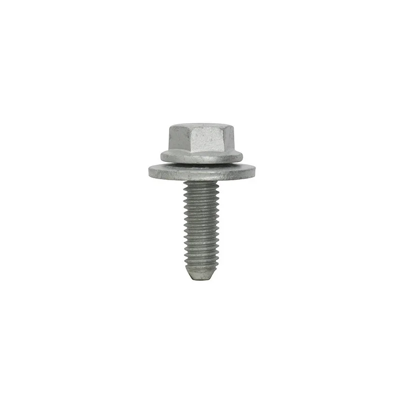 Kuuskantpolt äärikuga ja seibiga M6-1.00 x 20 mm, kere
