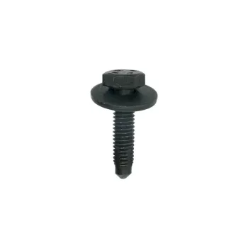 Kuuskantpolt seibiga M6-1.00 x 25 mm, must, kere
