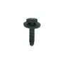 Kuuskantpolt seibiga M6-1.00 x 25 mm, must, kere