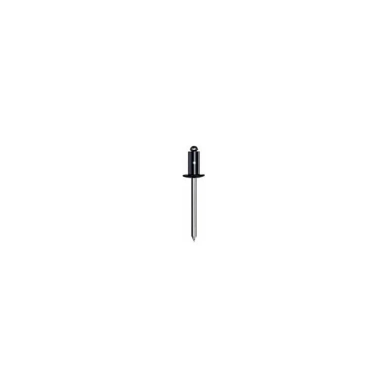 Alumiiniumneet Ø 6,4 x 12 mm, must, uks ja kere