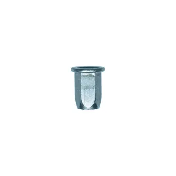 Neetmutter M6-1.00 / 0,5 → 3 mm, teras, kuuskant