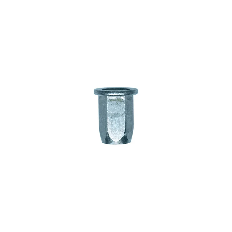 Neetmutter M6-1.00 / 0,5 → 3 mm, teras, kuuskant