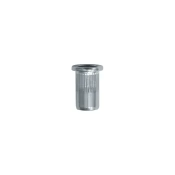 Neetmutter M6-1.00 / 0,5 → 3 mm, alumiinium, ümar