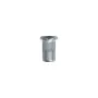 Neetmutter M6-1.00 / 0,5 → 3 mm, alumiinium, ümar