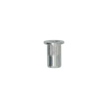 Neetmutter M6-1.00 / 0,5 → 3 mm, teras, ümar