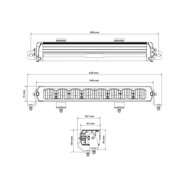 X-VISION Genesis II 600 Spot beam