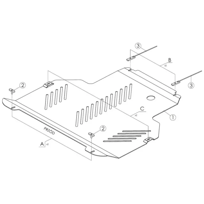 Steeler mootorikaitse – Ford Tourneo Connect / Transit Connect
