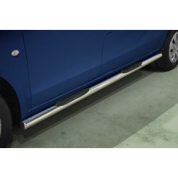 Stainless steel side bars with plastic steps (SWB) - Mercedes-Benz Vito (2014 - 2024)