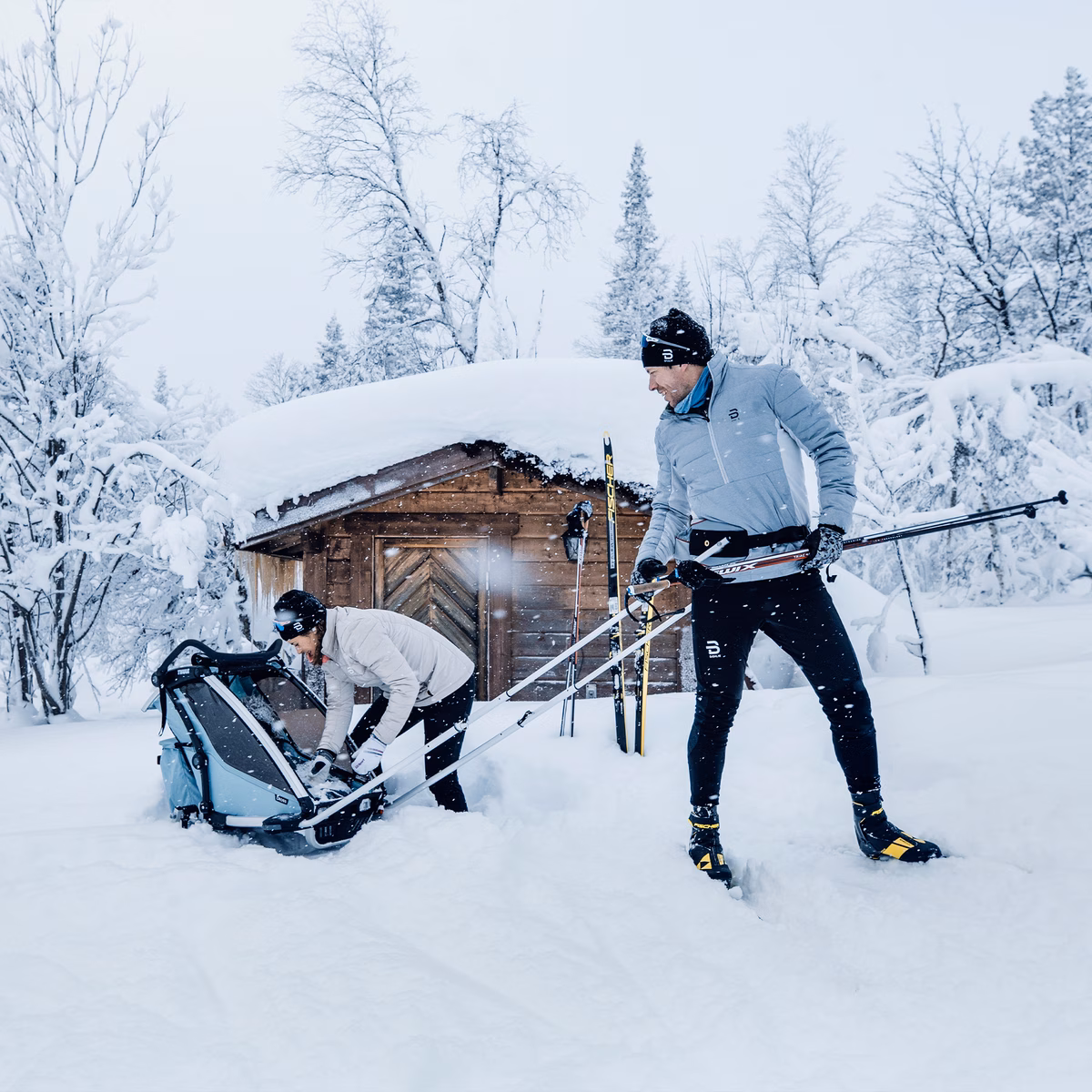 Thule Chariot cross-country skiing kit
murdmaasuusatamise komplekt hall