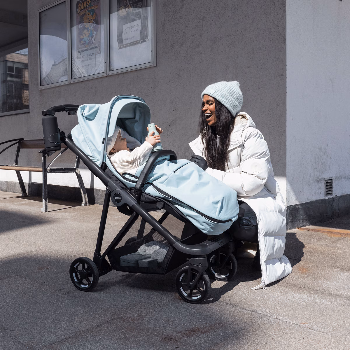 Thule stroller footmuff
lapsevankri jalakate keskmine sinine