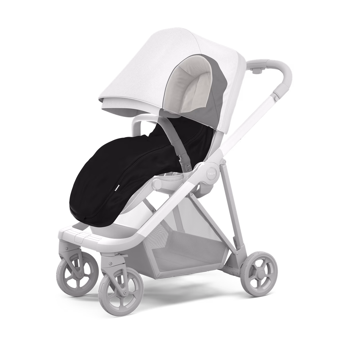 Thule stroller footmuff
lapsevankri jalakate must