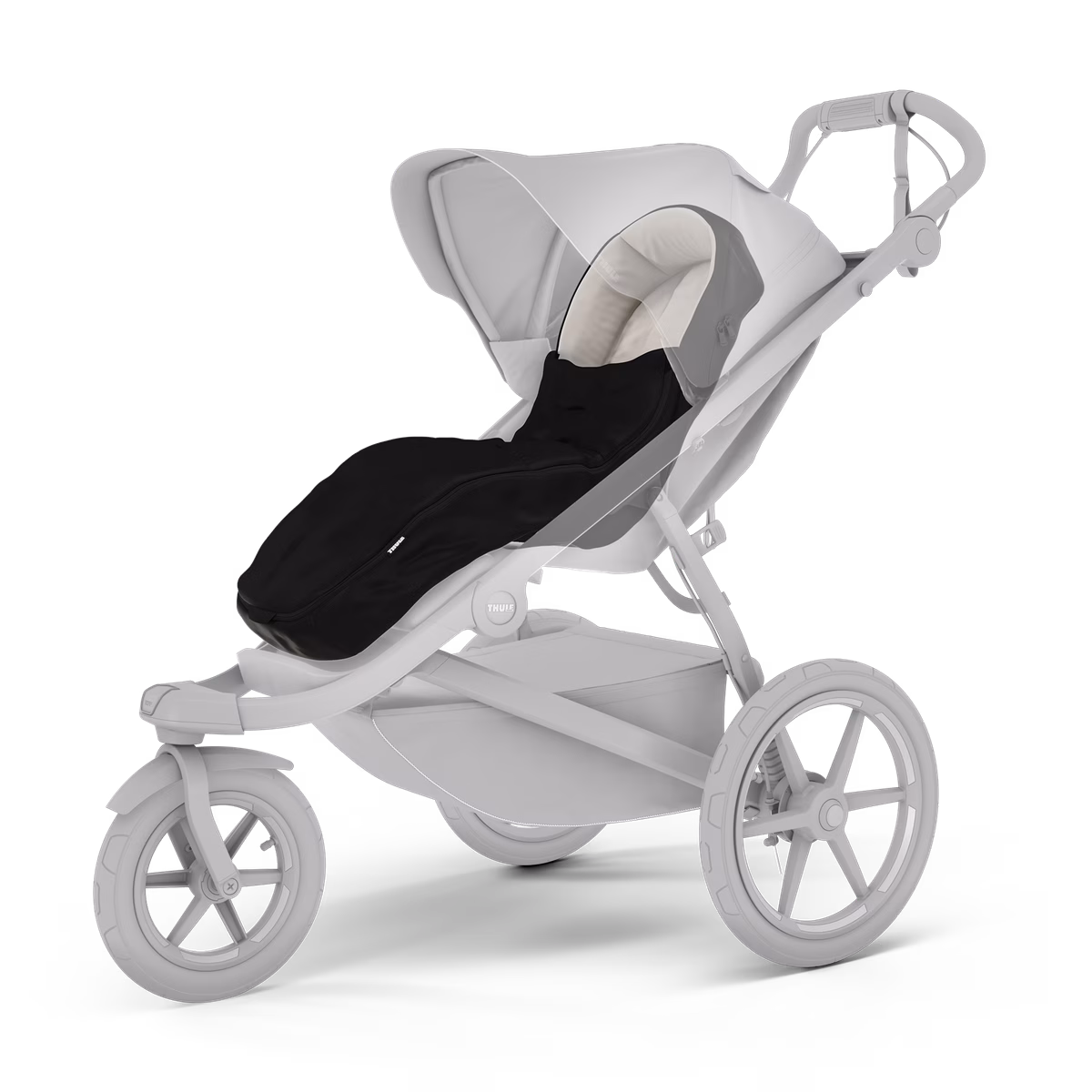 Thule stroller footmuff
lapsevankri jalakate must
