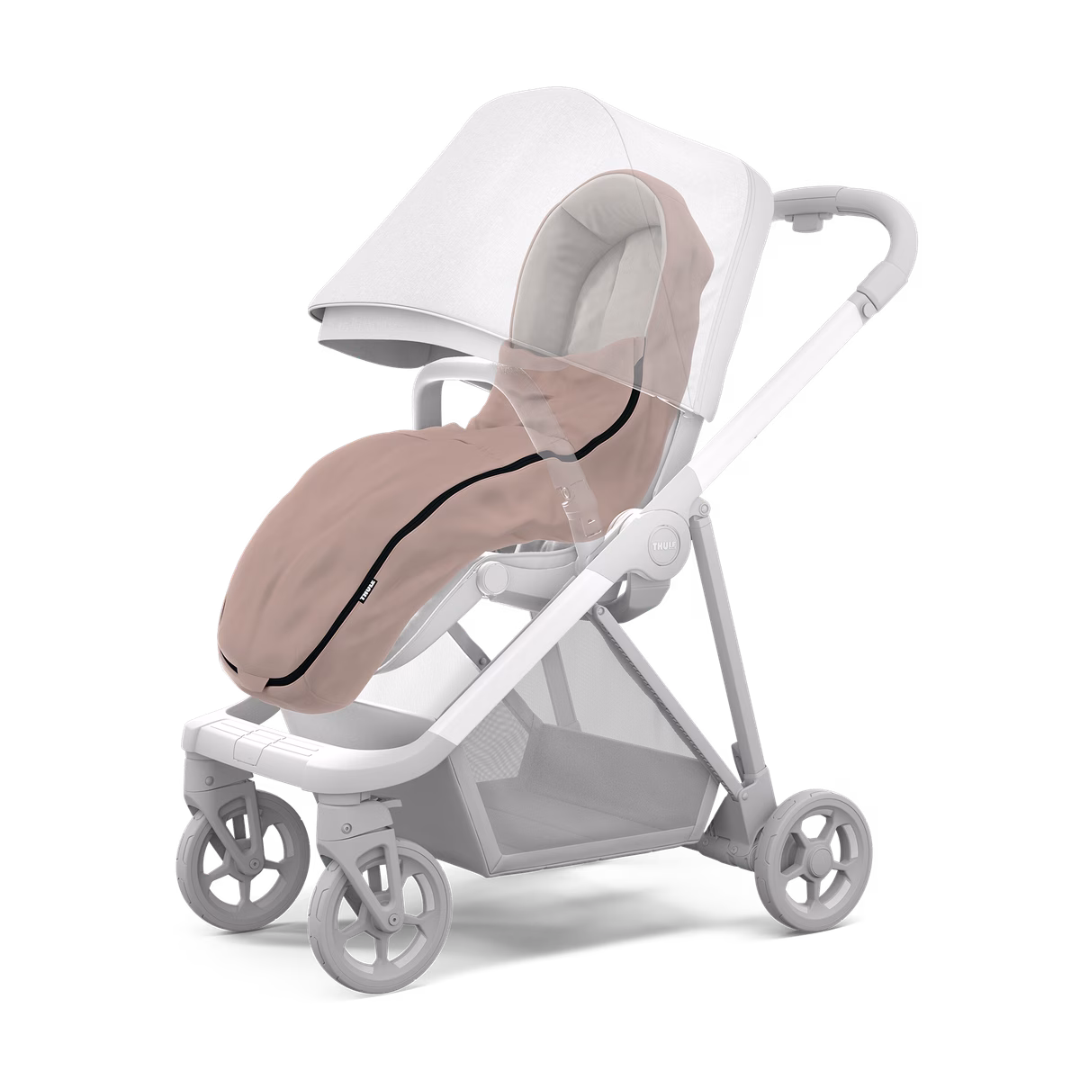 Thule stroller footmuff
lapsevankri jalakate misty rose roosa