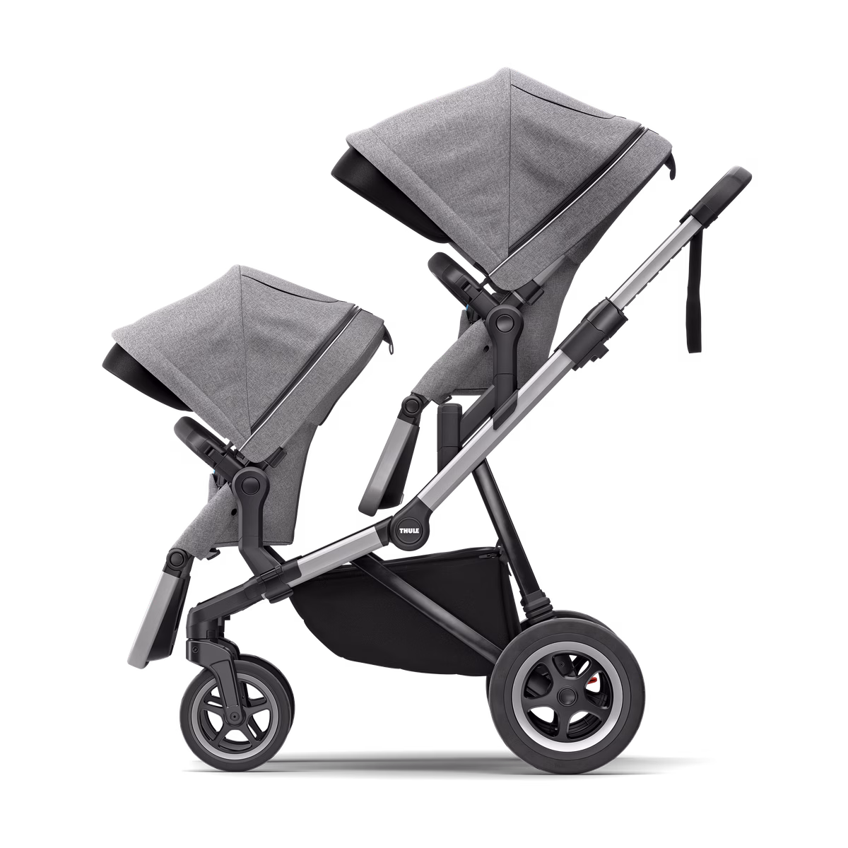 Thule Sleek
linnavanker alumiinium / tumesinine koos vankrikorviga tumesinise