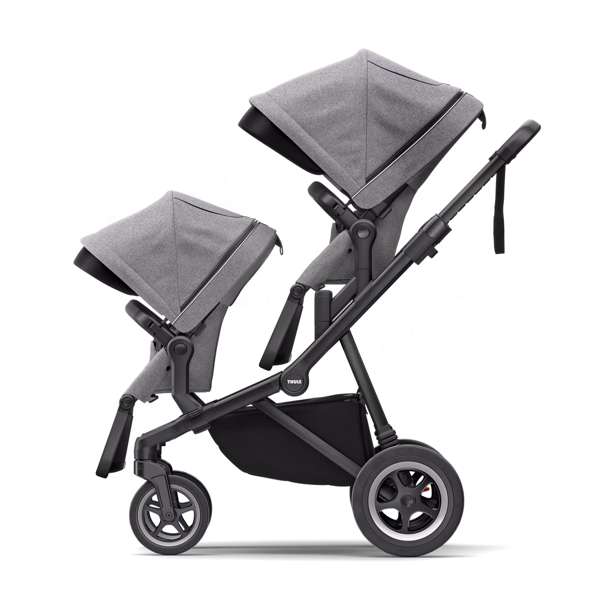 Thule Sleek
linnavanker melange hall mustal koos vankrikorviga melange halli