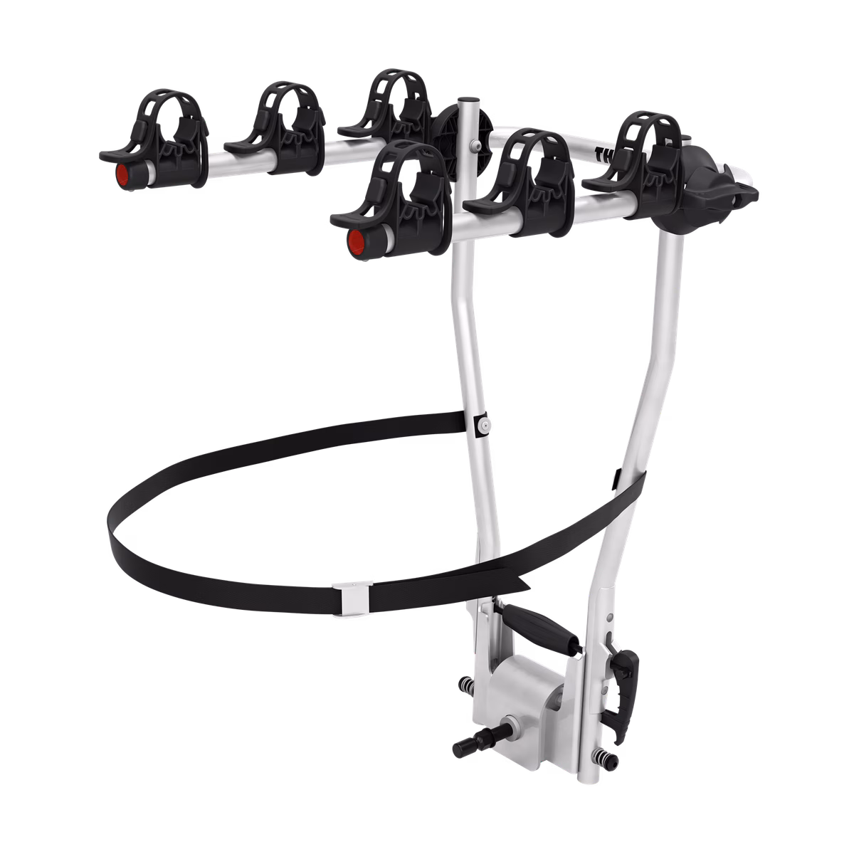 Thule HangOn
kolmele jalgrattale mõeldud veokonksule riputatav kallutatav rattahoidik hõbe