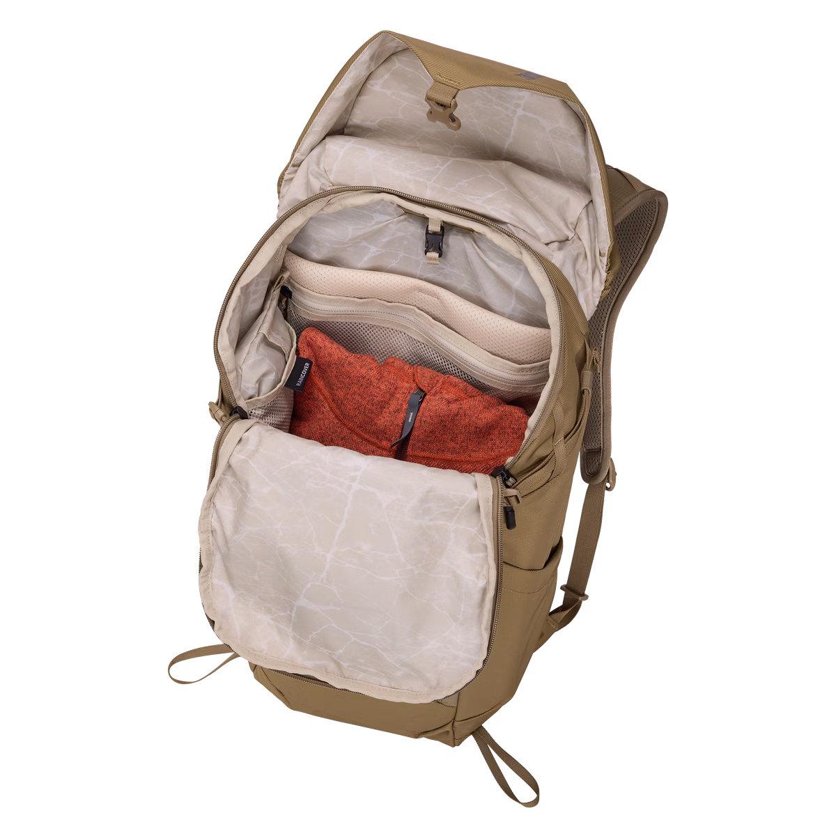 Thule AllTrail
25 liitrit ühepäevakott vihmakattega Faded Khaki pruunikas
