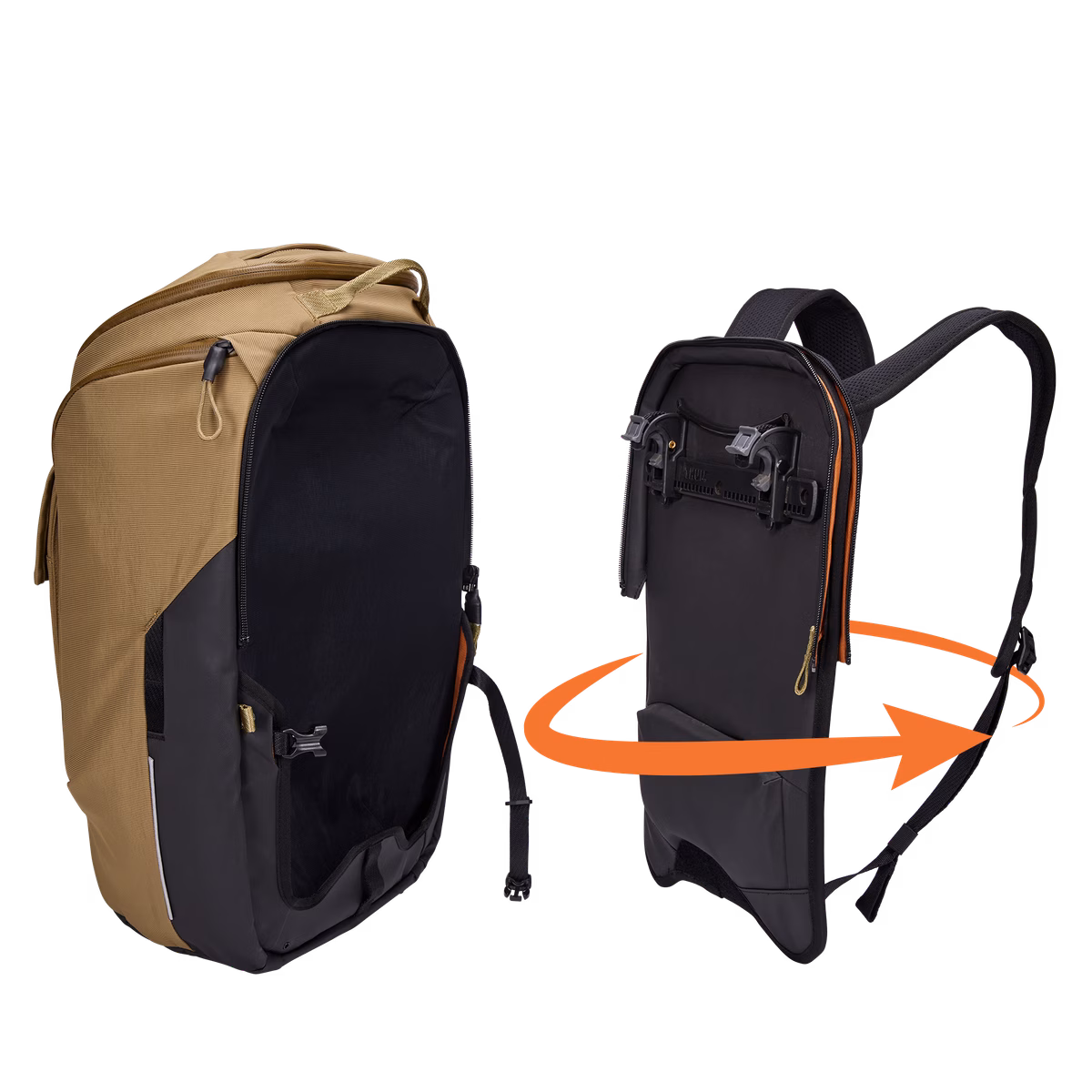 Thule Paramount
hübriidjalgratta kott ja seljakott 26 liitrit pruun