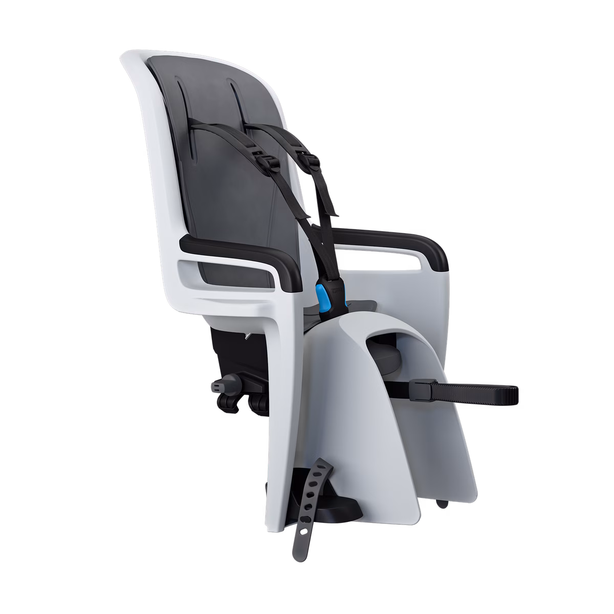 Thule RideAlong 2 rack mount
raamile kinnitatav, kallutatav laste jalgrattatool helehall