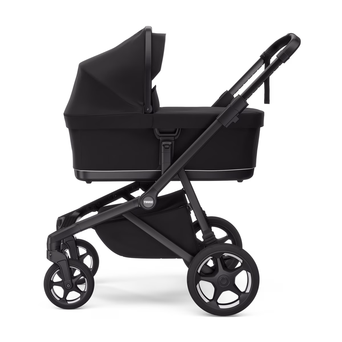 Thule Sleek 2 bundle
kohandatav jalutuskäru komplekt must mustal