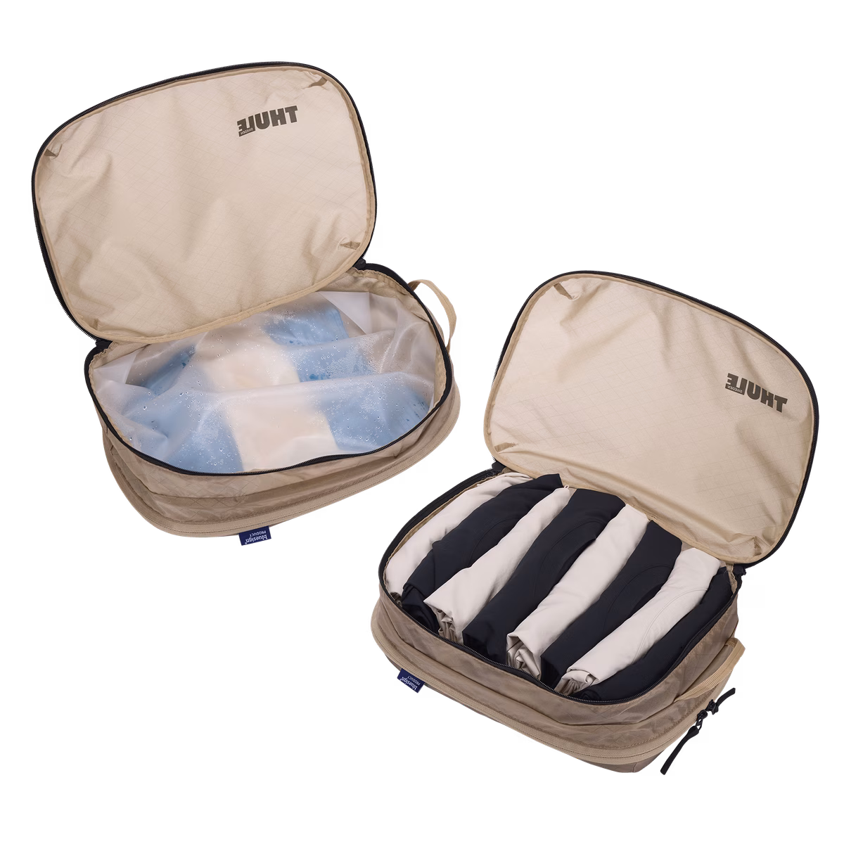 Thule clean/dirty packing cube
keskmine puhaste/mustade riiete pakkimiskuubik õrn beež