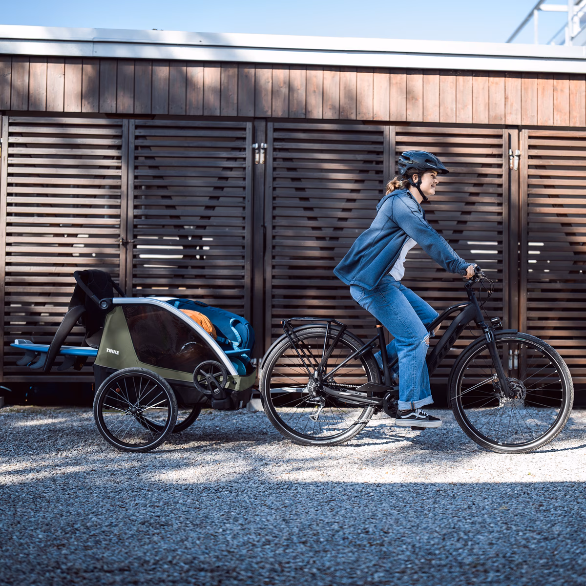 Thule Courier
laste, pagasi ja koera jalgrattahaagis khakiroheline