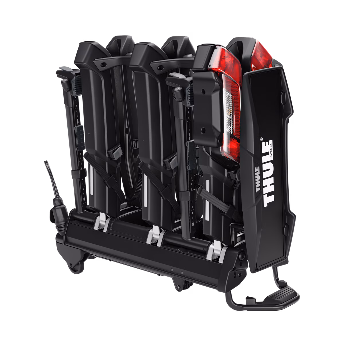 Thule Epos ParkSecure
3 ratta kokkupandav platvorm jalgrattahoidik veokonksule koos parkimisanduritega