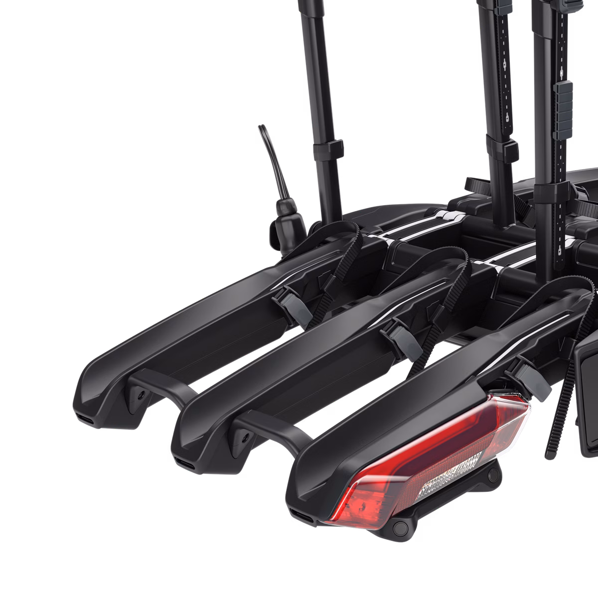 Thule Epos ParkSecure
3 ratta kokkupandav platvorm jalgrattahoidik veokonksule koos parkimisanduritega